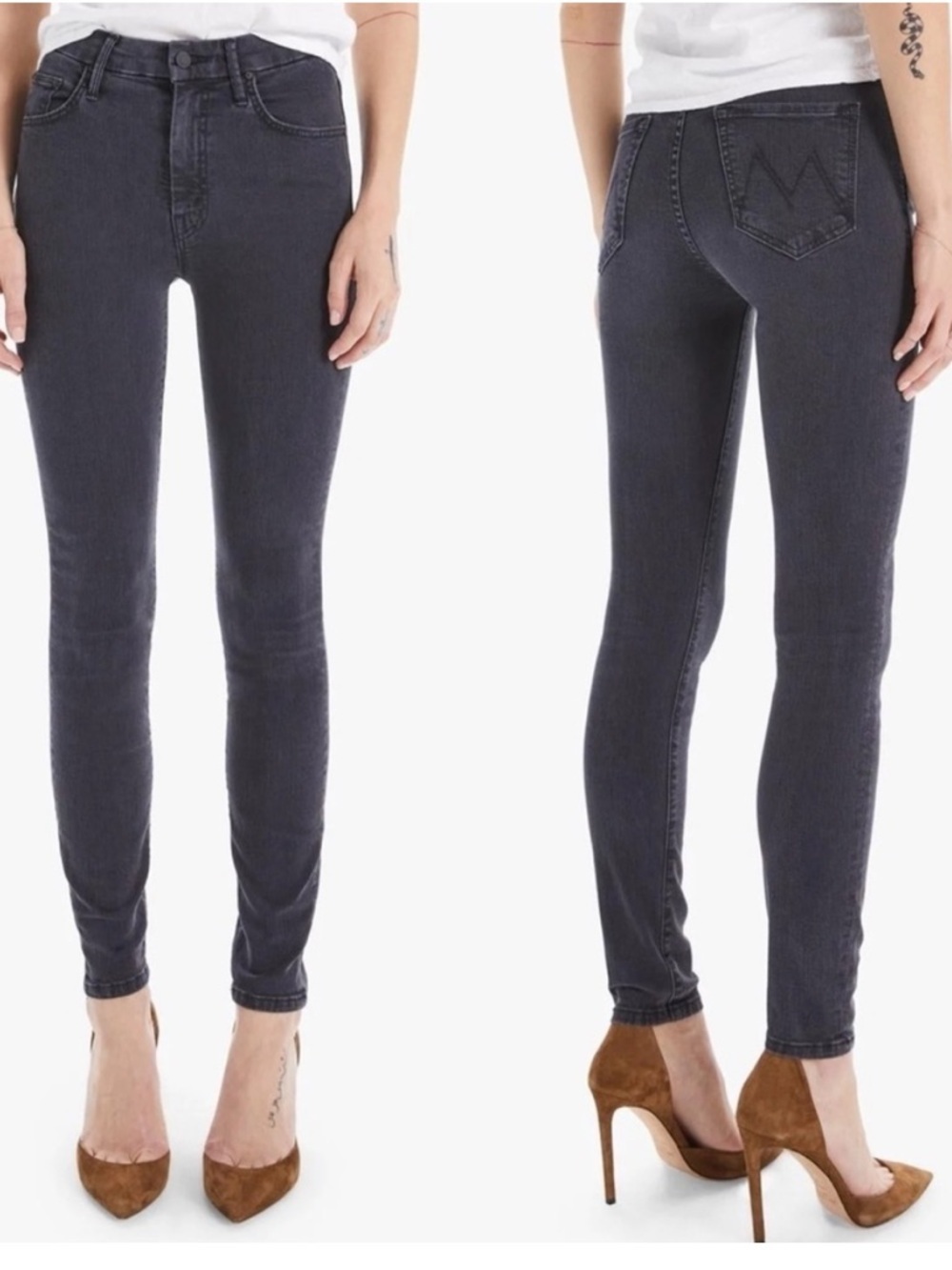 MOTHER The Looker High Rise Skinny Jeans Dancing In The Dark Size 30